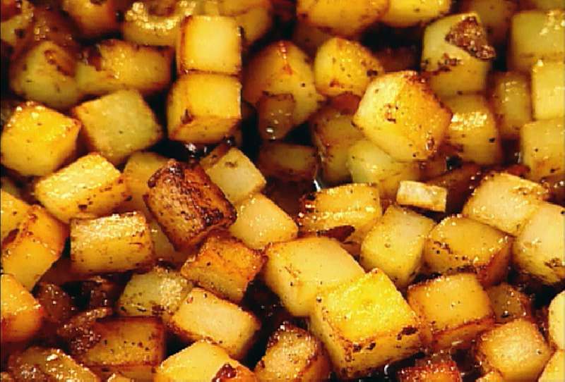 Hash brown potatoes (homemade) Nutritional value, calories, vitamins
