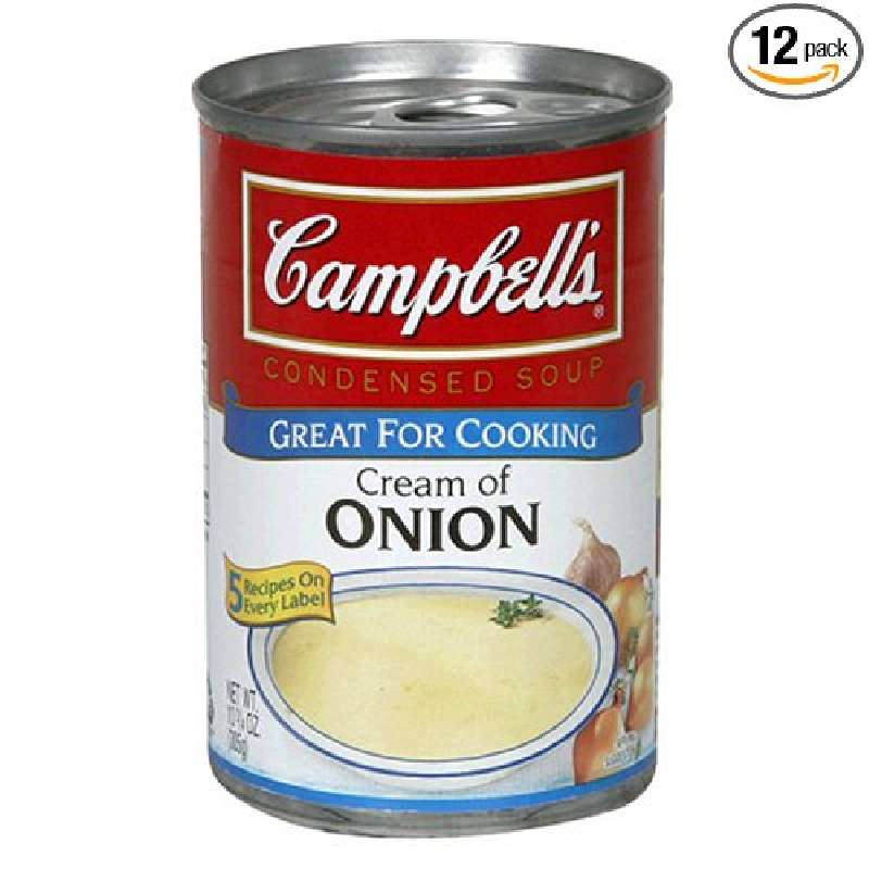 Σούπα κρέμα κρεμμυδιού από κονσέρβα, έτοιμη με γάλα: Διατροφική αξία, θερμίδες, βιταμίνες και όλα τα συστατικά Σουπα κρεμα κρεμμυδιου απο κονσερβα