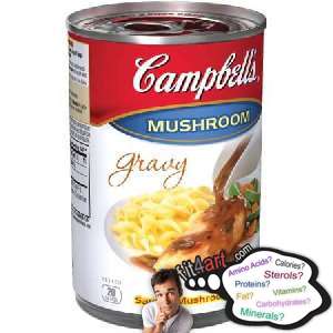 what minerals are in a canned mushroom gravy