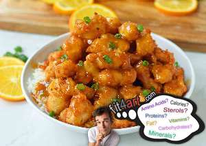 how many calories are in a chinese orange chicken