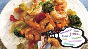what amino acids are in a chinese shrimp and vegetables