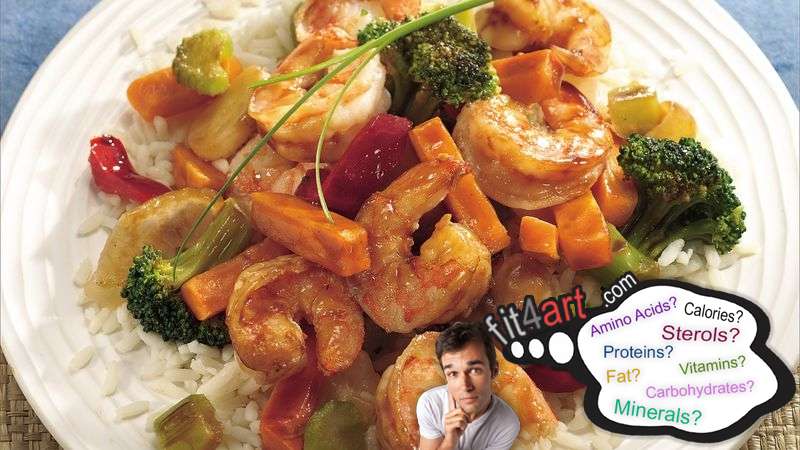 how many calories are in chinese shrimp and vegetables