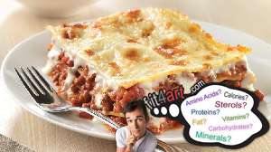 how much protein is in lasagne