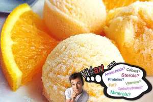 how many calories are in an orange sherbet