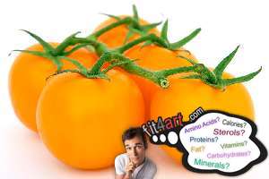how many carbs are in orange tomatoes
