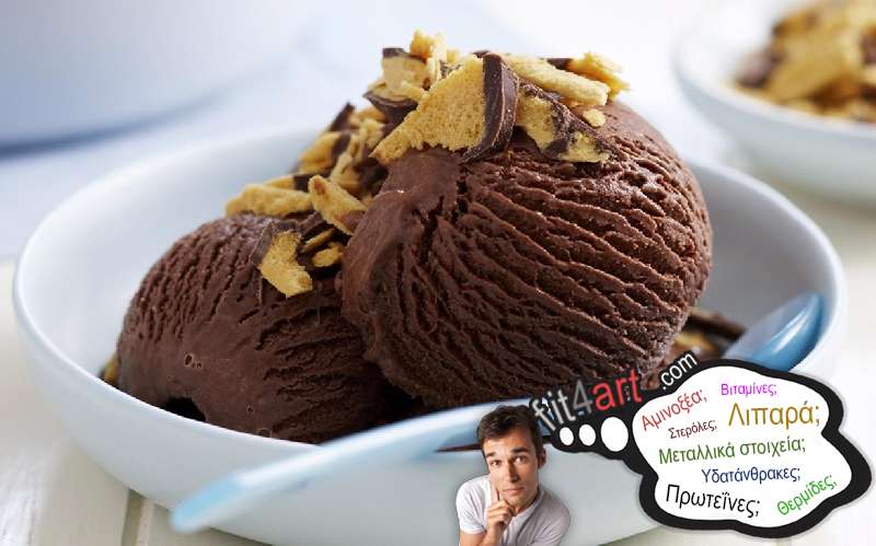 Πόσες θερμίδες έχει το παγωτό πλούσιας σοκολάτας; ποσες θερμιδες εχει το παγωτο πλουσιας σοκολατας