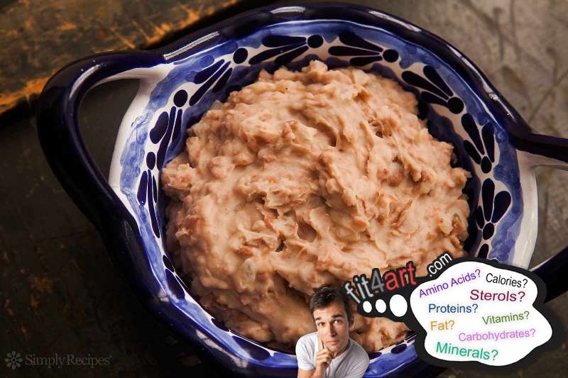 What amino acids are in refried beans (Mexican)?
